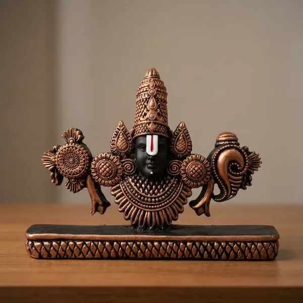 Golden_And_Brown_Tirupati_Balaji_Idol_Ideal_For_Gifting_And_Home_Decor_15_X_3_X_10_Cm