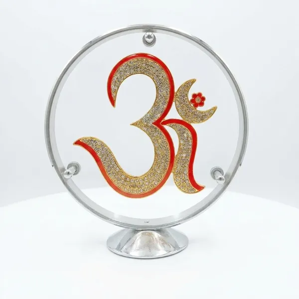 Golden_And_Red_Big_Om_Ideal_For_Gifting_And_Home_Decor_10_X_4_X_11_Cm