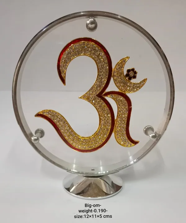 Golden_And_Maroon_Big_Om_Ideal_For_Gifting_And_Home_Decor_10_X_4_X_11_Cm