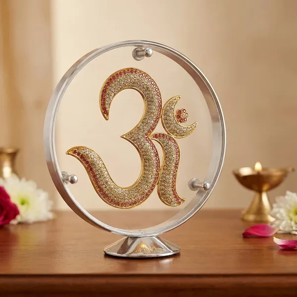 Golden_And_Orange_Big_Om_Ideal_For_Gifting_And_Home_Decor_10_X_4_X_11_Cm