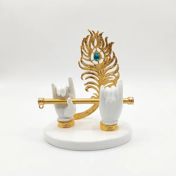 White_Krishna_Bansuri_Hand_Ideal_For_Gifting_And_Home_Decor_7_X_4_X_7_Cm