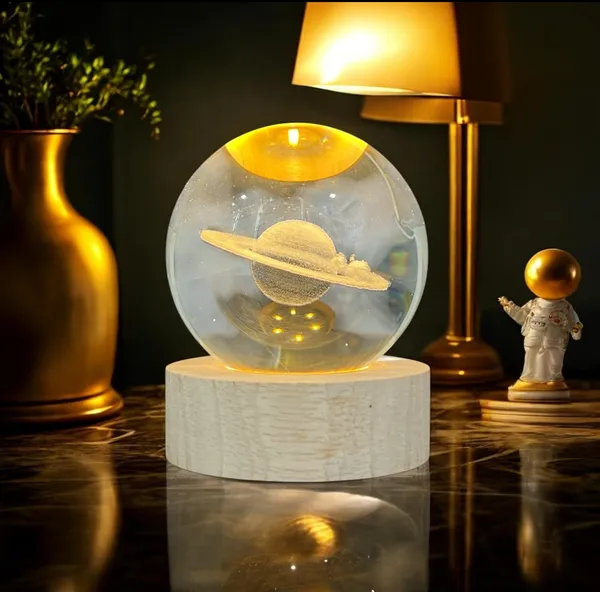 GLOBE_CRYSTAL_NIGHT_LAMP_WITH_WOODEN_BASE,USD_LED