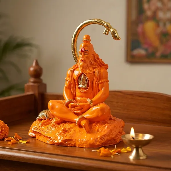 Orange_Hanuman_Idol_Ideal_For_Gifting_And_Home_Decor_7_X_4_X_8_Cm
