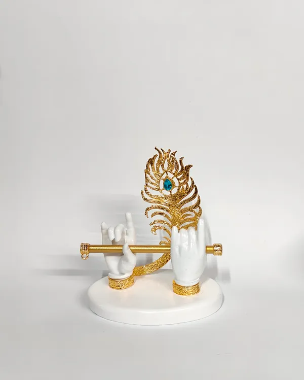 White_Krishna_Bansuri_Hand_Ideal_For_Gifting_And_Home_Decor_7_X_4_X_7_Cm