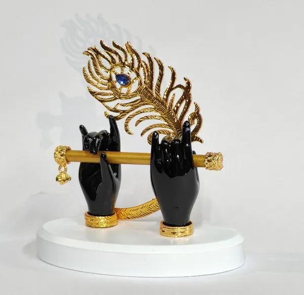 Black_Krishna_Hand_Bansuri_Ideal_For_Gifting_And_Home_Decor_12_X_15.5_X_11_Cm