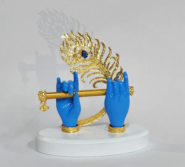 Blue_Krishna_Hand_Bansuri_Ideal_For_Gifting_And_Home_Decor_12_X_15.5_X_11_Cm