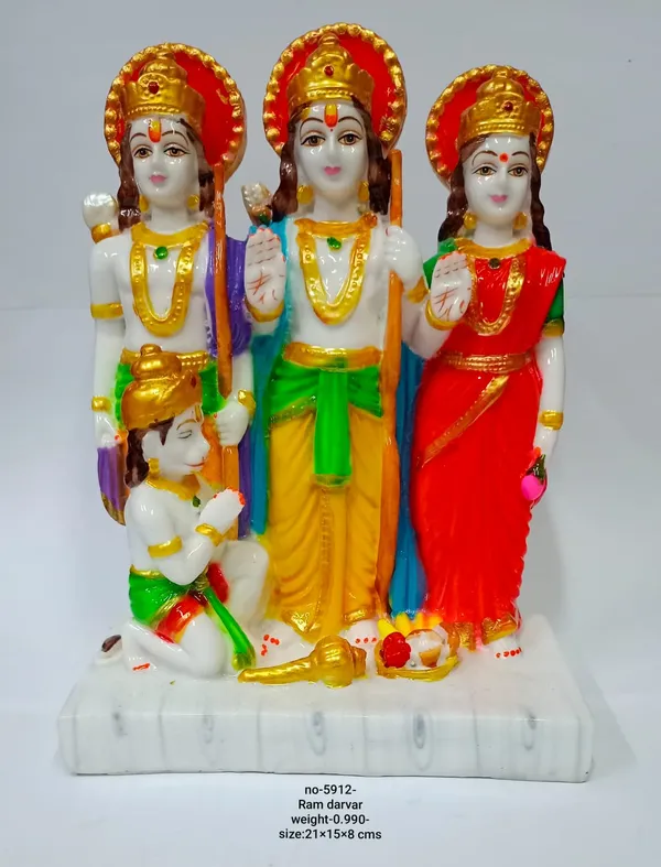 Multicolour_Ram_Darbar_Idol_Ideal_For_Gifting_And_Home_Decor_14_X_7_X_20_Cm