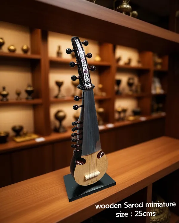 Black_Wooden_Sarod_Miniature_Wooden_Miniatures_For_Home_Decor_And_Gifting._5.5_X_8_X_24_Cm
