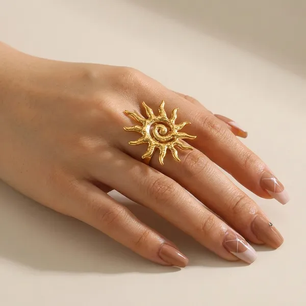 Golden_Sun_Ring_Adjustable_Statement_Finger_Ring_For_Women