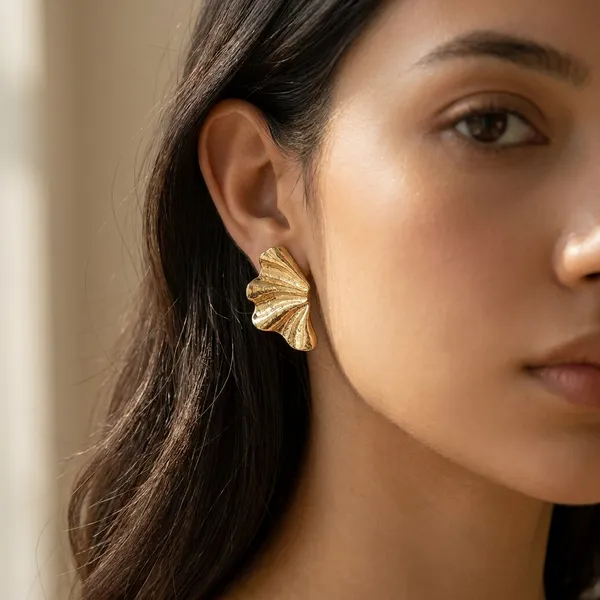 Gold_Toned_Fan_Shaped_Statement_Earrings_For_Women