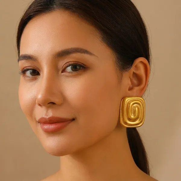 Gold_Toned_Geometric_Spiral_Statement_Earrings_For_Women