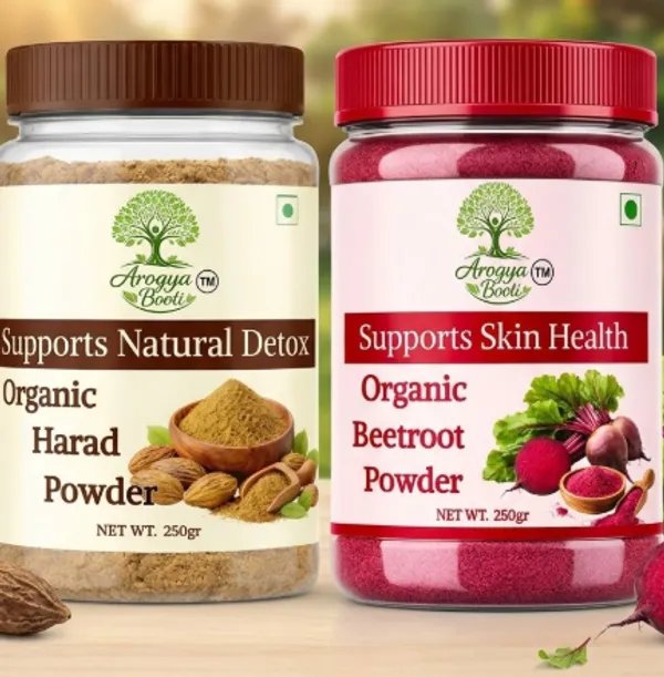 Organic_Harad_Powder_Pure_Haritaki_Churna_Terminalia_Chebula_Powder_Natural_Digestive_Detox_Support_Chemical_Free_|_Organic_Beetroot_Powder_Natural_Skin_Glow_Health_Booster_Pure_Chemical_Free_Nutrient_Rich_Beet_Root_Powder_Power_Drinking_Powder_(Pack_Of_2)