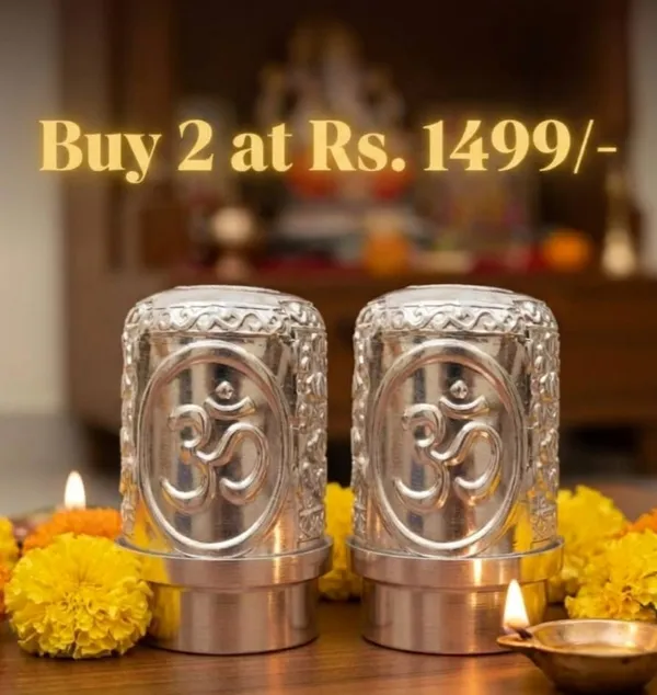 Decorative_Om_Symbol__Metal_Diya/_Candle_Holder