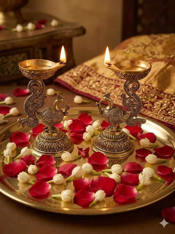 Decorative_brass_peacock_lamp_set_of_two