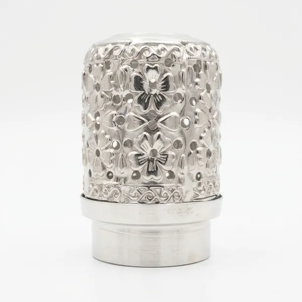 Decorative_Metal_Candle_Holder_With_Floral_Cutout_Design