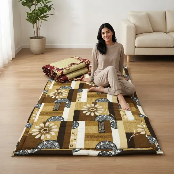 Multicolour_Corai_Grass_Cotton_&_Polyester_Bedding_Set_For_Home