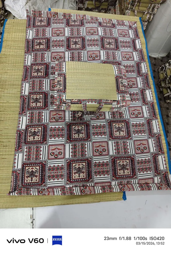 Multicolour_Corai_Grass_Cotton_&_Polyester_Mat_For_Prayer_Or_Meditation