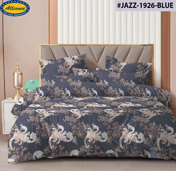 Navy_Blue_Cotton_Bed_Sheet