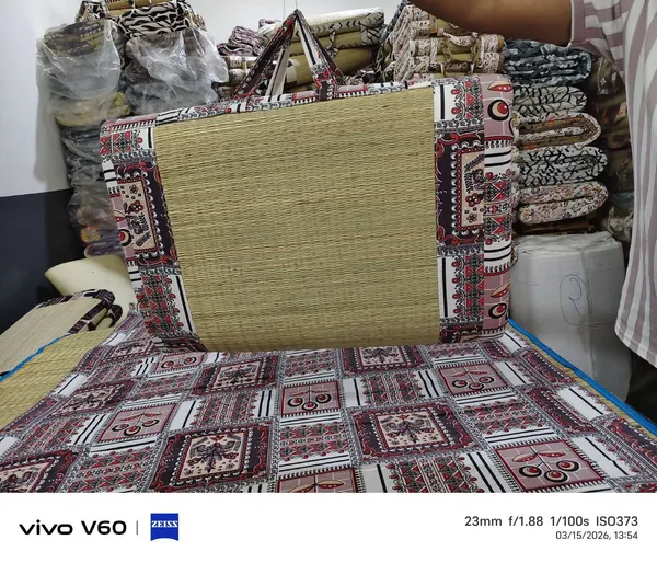 Multicolour_Corai_Grass_Cotton_&_Polyester_Mat_For_Prayer_Or_Meditation