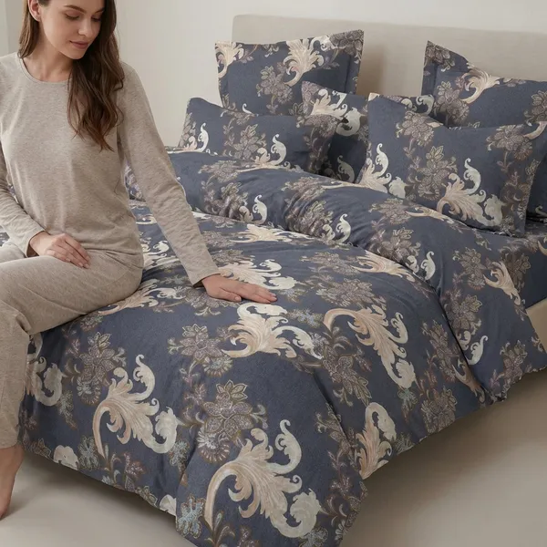 Navy_Blue_Cotton_Bed_Sheet