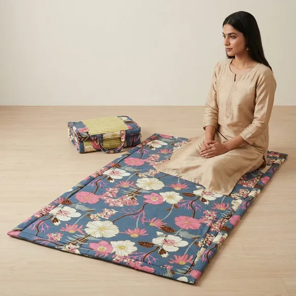 Multicolour_Corai_Grass_Cotton_&_Polyester_Yoga_Mat