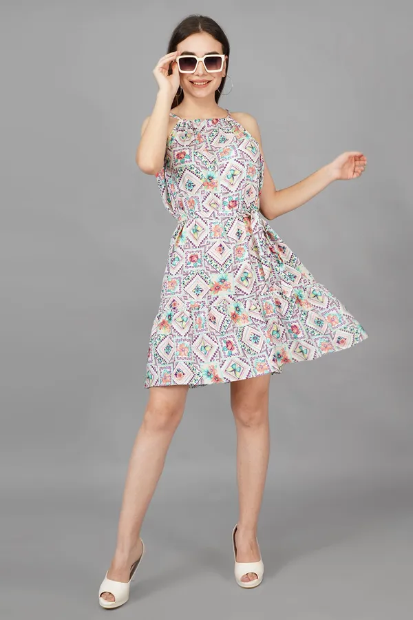 Multicolor_Cute_Polyester_Printed_Frill_Dress_For_Women