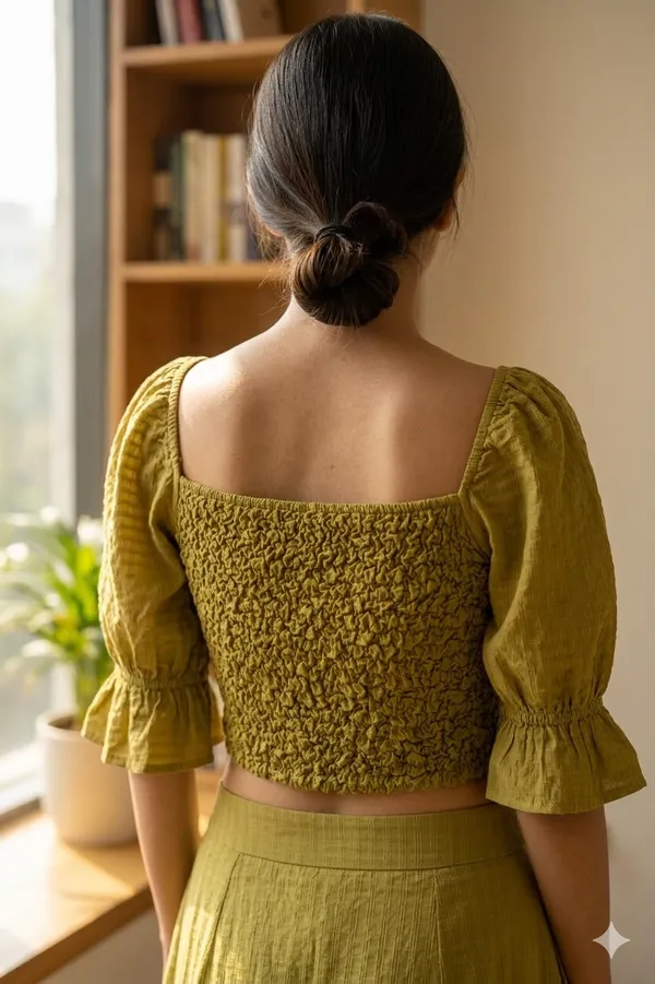 Mustered_Yellow_Ashley_Textured_Smocked_Mustard_Off_Shoulder_Top_For_Women