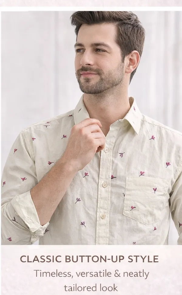 Ivory_Spring_Bud_Embroidered_Shirt_For_Men