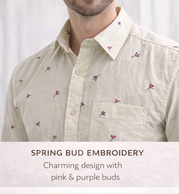 Ivory_Spring_Bud_Embroidered_Shirt_For_Men