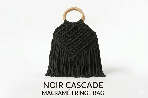 Midnight_Black_Noir_Cascade_Macrame_Bag_For_Women