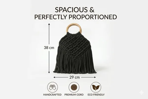 Midnight_Black_Noir_Cascade_Macrame_Bag_For_Women