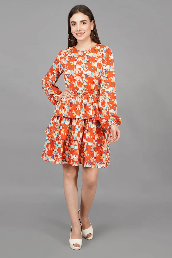 Mila_Geometrical_Ruffle_Mini_Dress_For_Women