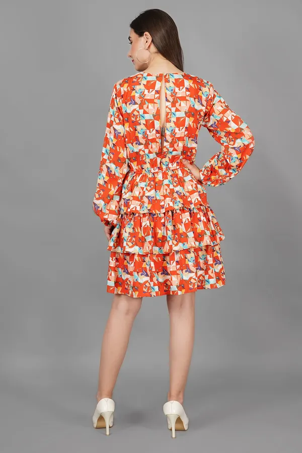 Mila_Geometrical_Ruffle_Mini_Dress_For_Women