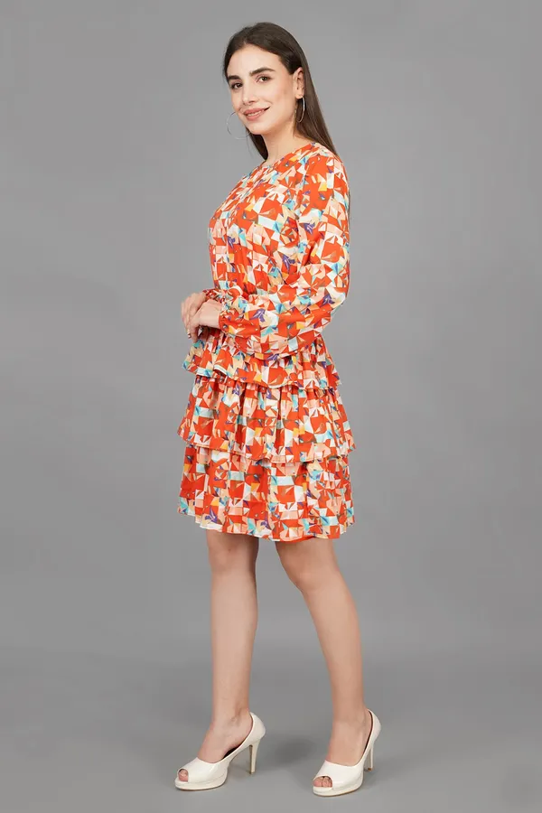 Mila_Geometrical_Ruffle_Mini_Dress_For_Women