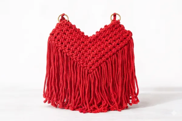 Scarlet_Red_Heart_Macrame_Fringe_Bag_For_Women