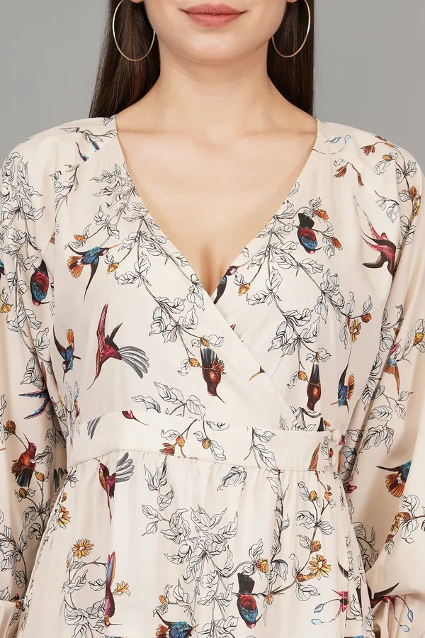 Cream_Blossom_Garden_Printed_Dress_For_Women