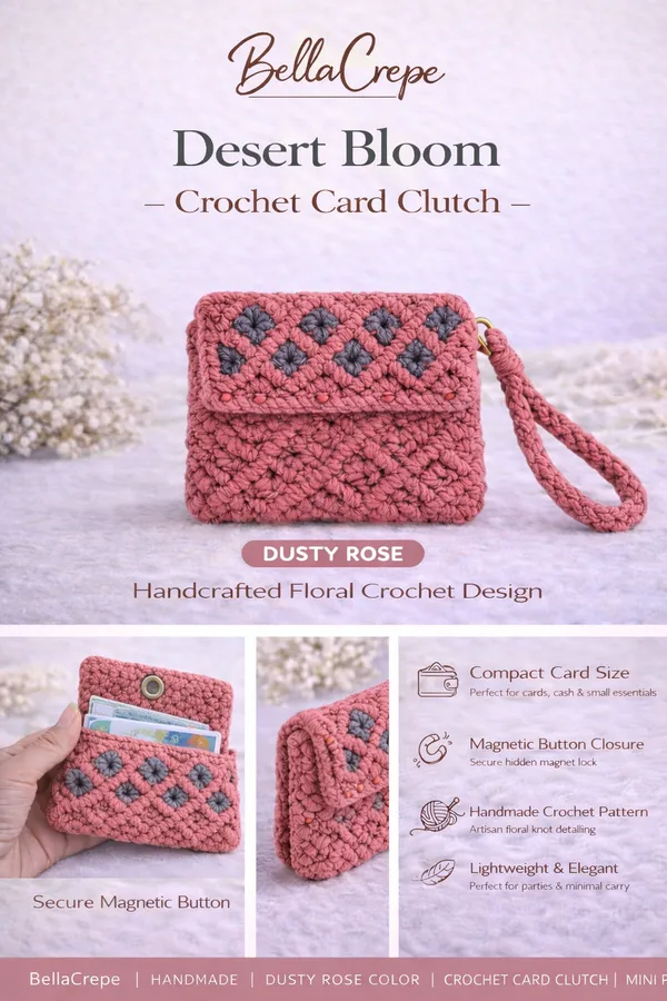Multicolor_Bloom_Crochet_Card_Clutch_For_Women