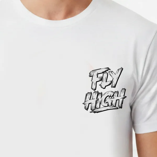 White_Cotton_Lycra_Tencel_Round_Neck_T_Shirt_For_Men