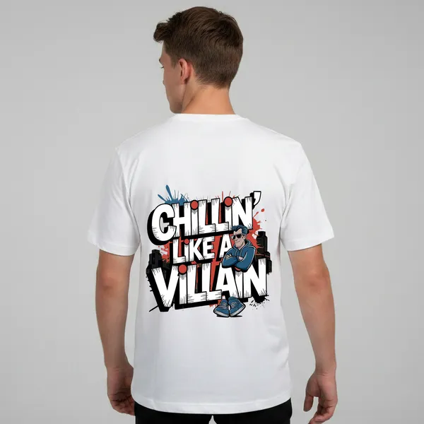 White_Cotton_Lycra_Tencel_Round_Neck_T_Shirt_For_Men