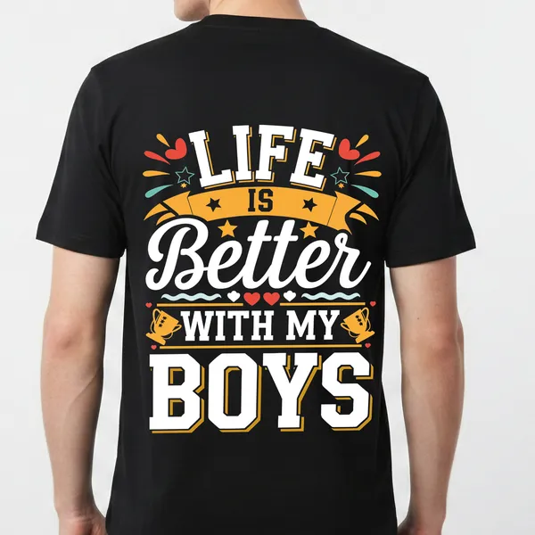 Black_Cotton_Lycra_Tencel_Round_Neck_T_Shirt_For_Men