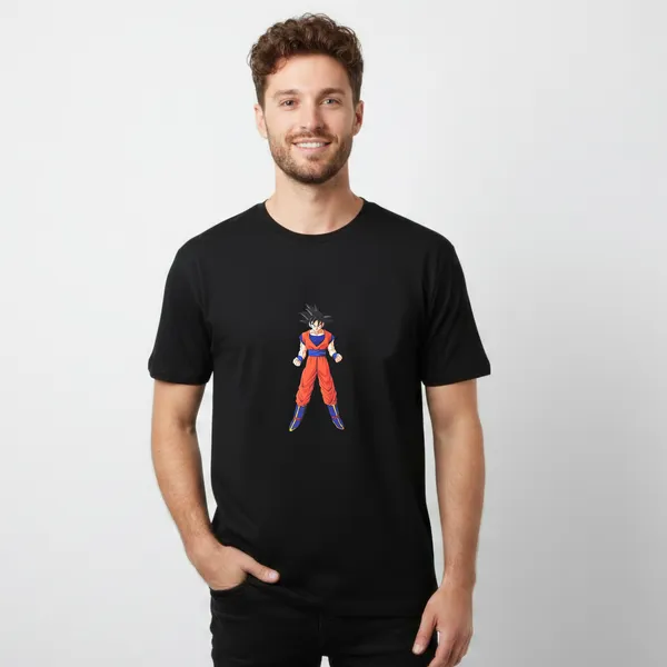 Black_Cotton_Lycra_Tencel_Round_Neck_T_Shirt_For_Men