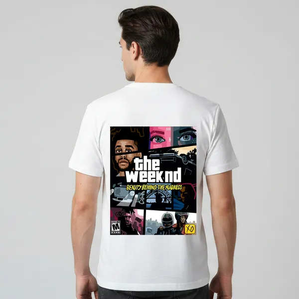 White_Cotton_Lycra_Tencel_Round_Neck_T_Shirt_For_Men