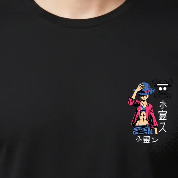 Black_Cotton_Lycra_Tencel_Round_Neck_T_Shirt_For_Men