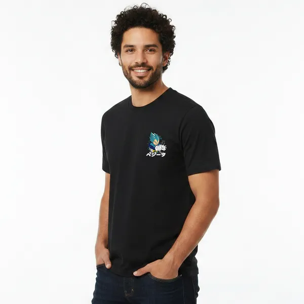 Black_Cotton_Lycra_Tencel_Round_Neck_T_Shirt_For_Men