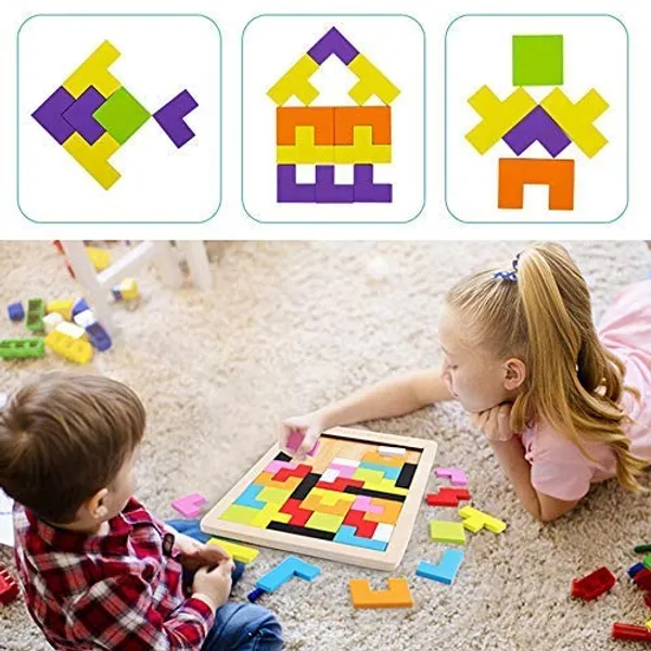 Wooden_Tetris_Puzzle_Brain_Teaser_Toy_Colorful_Jigsaw_Game_Montessori_Intelligence_Educational_Gift_For_Baby_Toddlers_Kids_2_6_Years_Old_Boys_Girls_40_Pcs_Multi_Color