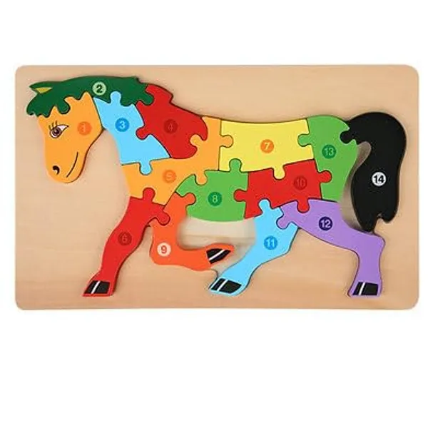 3d_Cartoon_Horse_Jigsaw_Puzzles_Board_Game