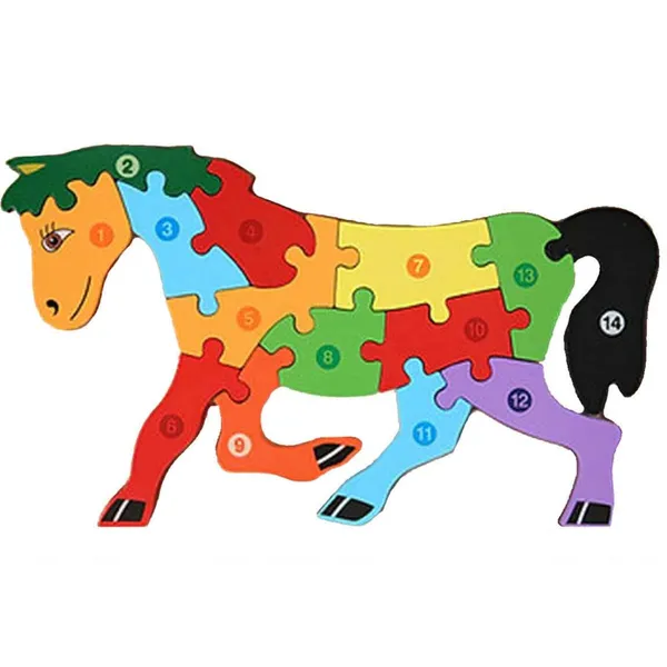 3d_Cartoon_Horse_Jigsaw_Puzzles_Board_Game