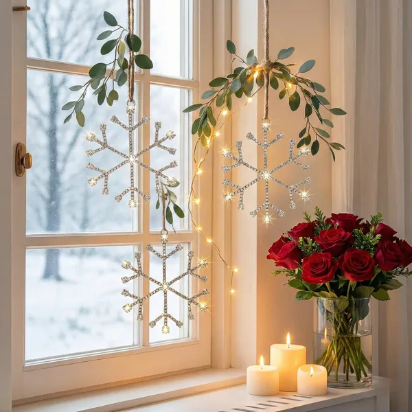 Silver_Celestial_Frost_Luxury_Handcrafted_Diamond_Cut_Crystal_(Set_Of_4)Hanging_Charm_Ornate_Gold_And_Clear_Decor_For_Car,_Mirror_And_Festive_Backdrops_