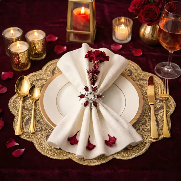 Silver_And_Red_Luxury_Handmade_Snowflake_Napkin_Rings,_(Set_Of_4)_Ruby_Red_And_Crystal_Studded_Premium_Table_Decor_For_Weddings,_Festivals,_Christmas_And_Fine_Dining