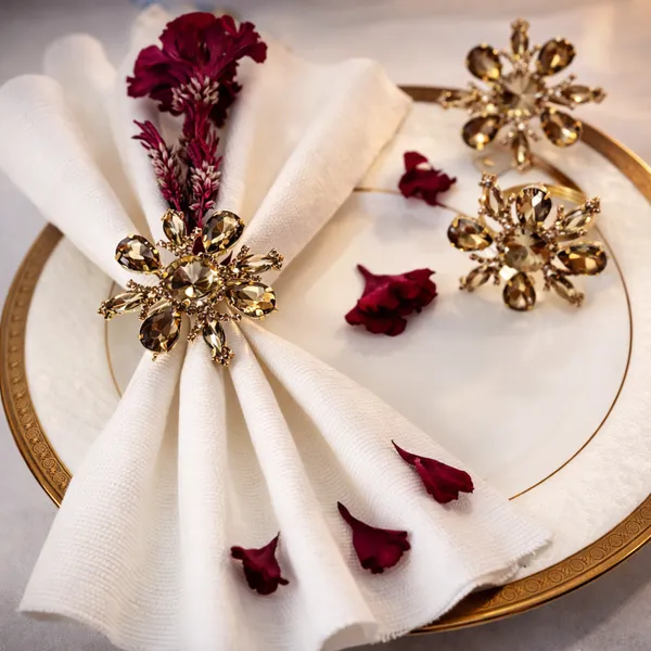 Gold_Handmade_Luxury_Crystal_Snowflake_Napkin_Rings_Set_Of_4_Premium_Jeweled_Serviette_Holders_For_Wedding,_Diwali,_Christmas,_Fine_Dining_And_Gift_Champagne_Gold_Floral